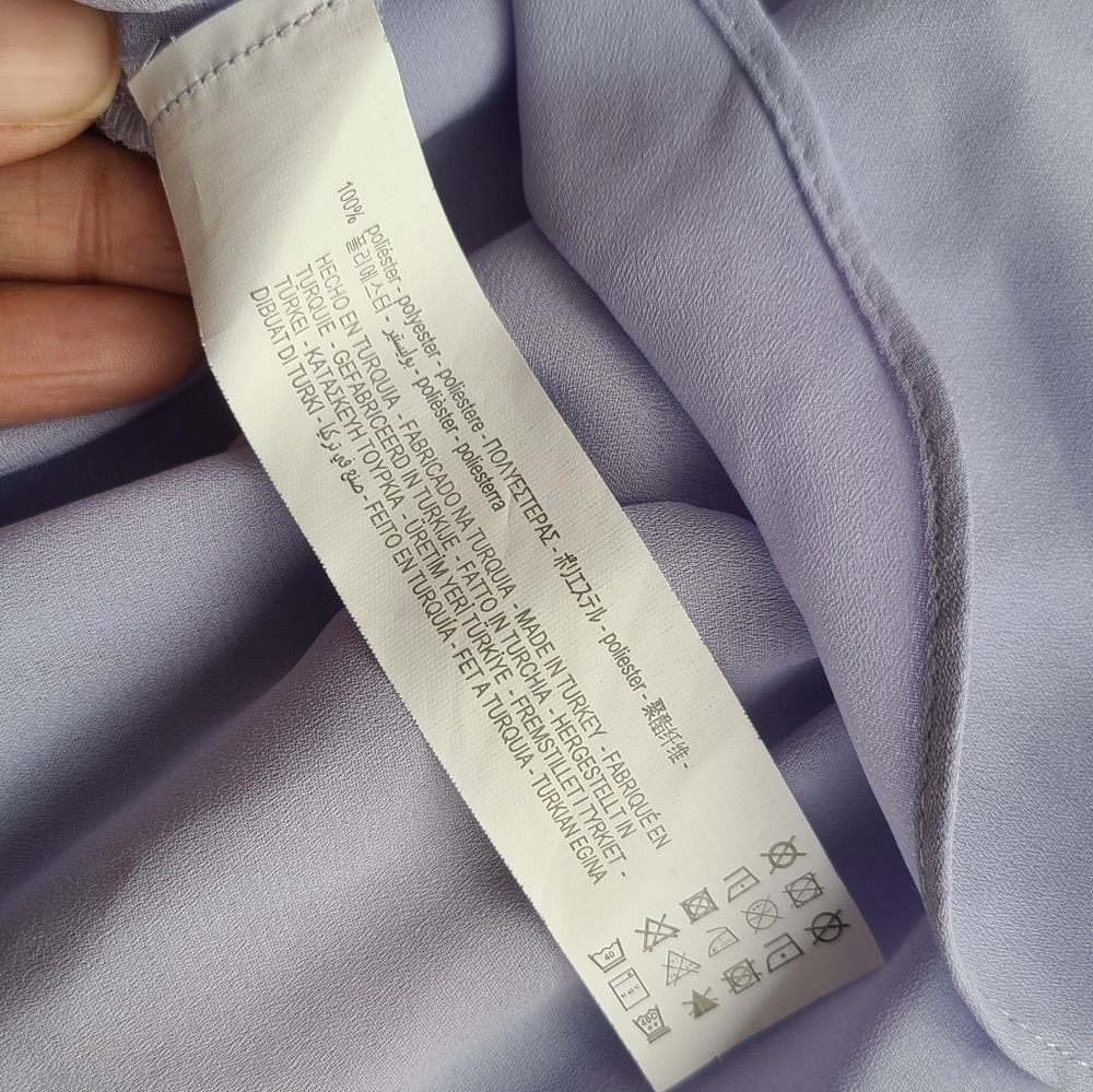 Zara Lavender Ruffle Blouse - Picture 4 of 4
